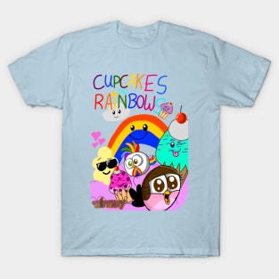 TIFFANY Adventures on Colorful Island Cupcakes and Rainbows T-Shirt